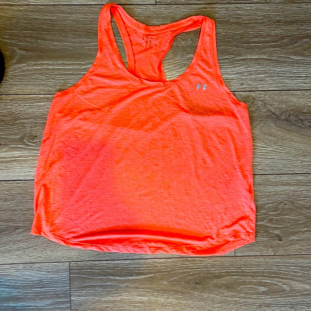 UNDER ARMOUR neon pink tank top woman’s